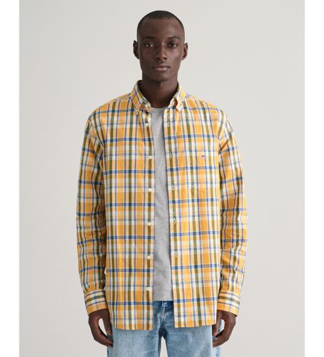 Chemise à carreaux Regular Fit (M), Casuel, Coton, Manche longue - Gant - Modalova