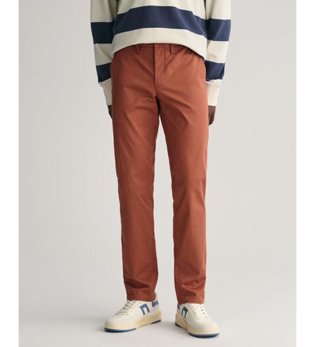 Pantalon chino slim en sergé marron (32/32), Casuel, Coton - Gant - Modalova