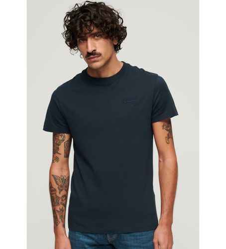 M1011245A T-shirt avec logo Essential (S), Casuel, Manche courte, Le coton biologique, Durable, Marine - Superdry - Modalova