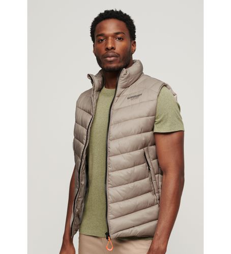 M5011895A Gilet matelassé sans capuche Fuji (S), Casuel, Gris, Nylon - Superdry - Modalova