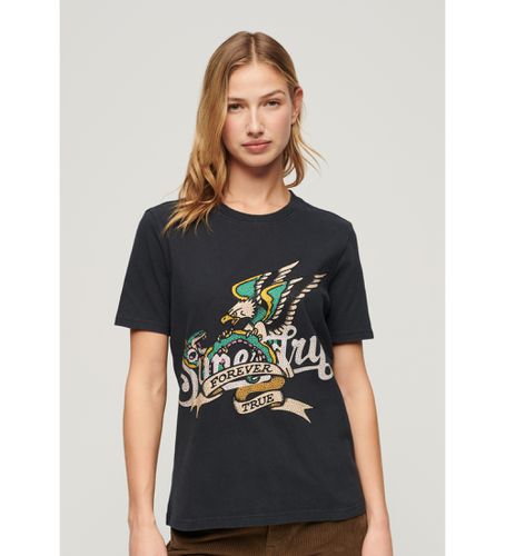 W1011251A T-shirt graphique Tattoo Script (XS), Casuel, Coton, Manche courte - Superdry - Modalova