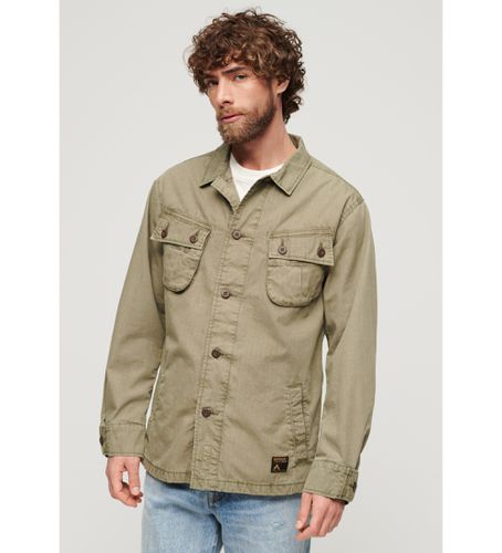 M4010729A Veste militaire verte (S), Casuel, Coton, Manche longue - Superdry - Modalova