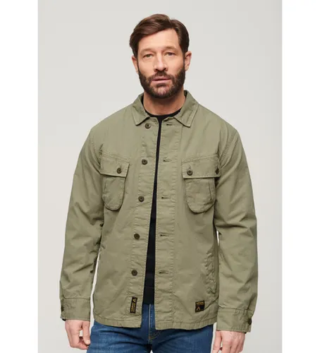 M4010729A Veste militaire verte (S), Casuel, Coton, Manche longue - Superdry - Modalova