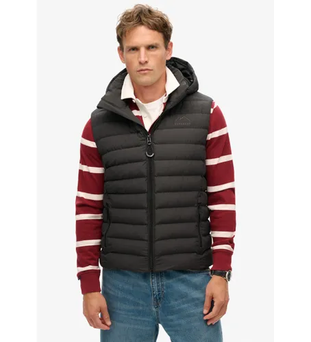 M5011747A Fuji gilet matelassé à capuche (XL), Casuel, Polister recyclé, Durable - Superdry - Modalova