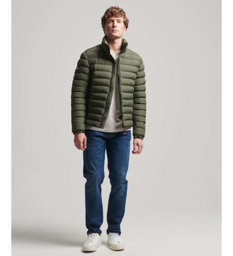 M5011757A Veste matelassée imprimée Fuji verte (S), Casuel, Polister recyclé, Durable - Superdry - Modalova