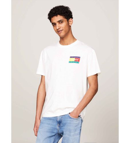 DM0DM18527 T-shirt à col rond avec logo au dos (L), Casuel, Coton, Manche courte - Tommy Jeans - Modalova