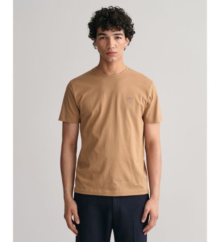 T-shirt bouclier marron (M), Casuel, Coton, Manche courte, Durable - Gant - Modalova