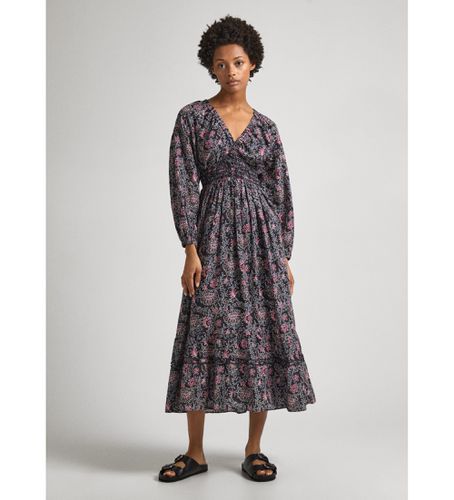 PL953489 Robe Divinia noire (XS), Casuel, Coton, Manche longue, Durable - Pepe Jeans - Modalova