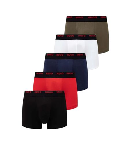 Pack 5 Boxers unis multicolores (L), Homewear, Coton - HUGO - Modalova