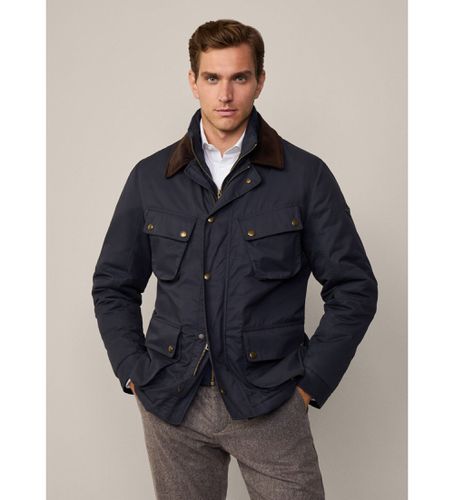 HM403210 Drywax 4 jacket (L), Casuel, Coton, Manche longue, Marine - Hackett London - Modalova