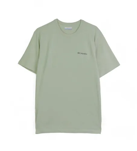 T-Shirt Barton Springs (S), Casuel, Vert, Coton, Manche courte - Columbia - Modalova