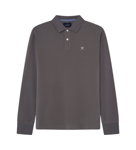 HM550887 Polo Slim Fit Logo (S), Casuel, Coton, Manche longue - Hackett London - Modalova