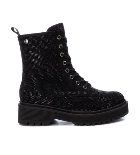 NEGRO Bottes de chevilles 143095 (38), Cuir, Plat, Lacets, Fermeture éclair, Casuel - Xti - Modalova