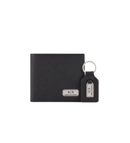 CC84300020 Portefeuille et porte-clés noirs (OSFA), Casuel, Cuir - Armani Exchange - Modalova