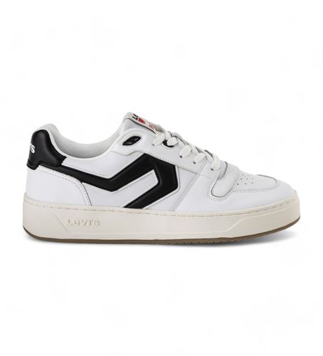 Glide L Leather Sneakers (40), Cuir, Blanc, Plat, Lacets, Casuel - Levi's - Modalova