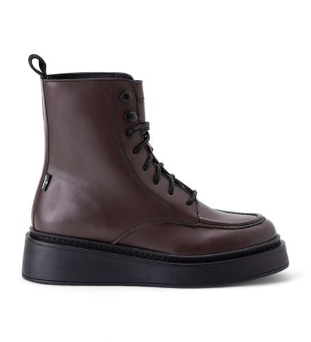 Bottines Luna marron (37), 1 à 3 cm, Lacets, Casuel, Grenat - Levi's - Modalova