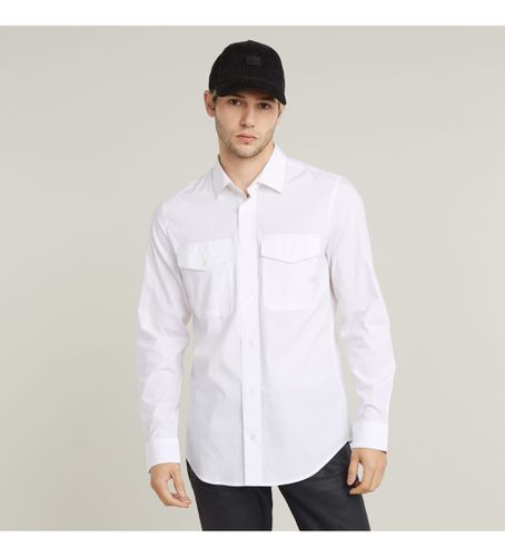 D24963-D701-110 Slim Shirt (XS), Blanc, Casuel, Coton, Manche longue - G-Star - Modalova