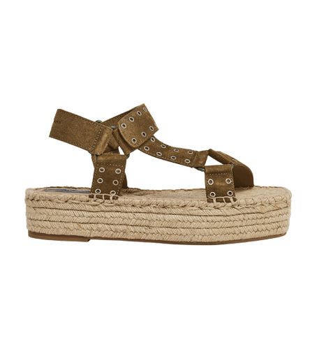 PLS90660 Sandales en cuir Tracy Resort -Hauteur du plateau 4,6cm (41), 3 à 5 cm, Boucle, Casuel, Vert - Pepe Jeans - Modalova