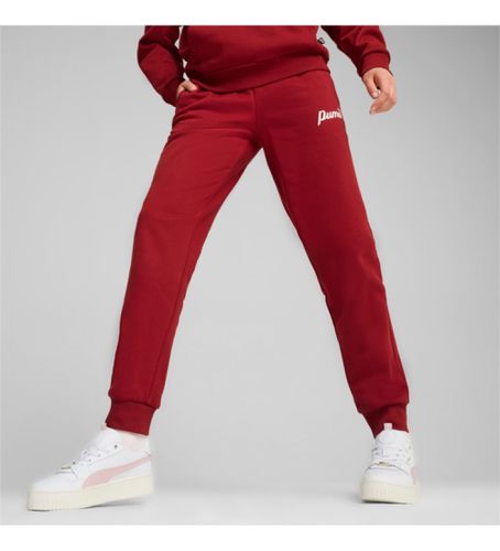 ESS+ Script FL Pantalon marron (XXS), Casuel, Sport, Grenat, Coton, Multisport, Durable - Puma - Modalova