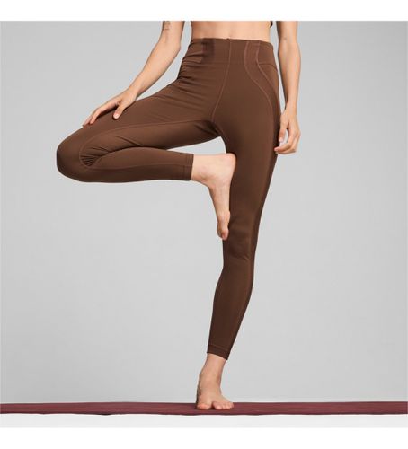 Legging Studio Cloudspun Rib marron (S), Sport, Multisport, Polister recyclé, Durable - Puma - Modalova