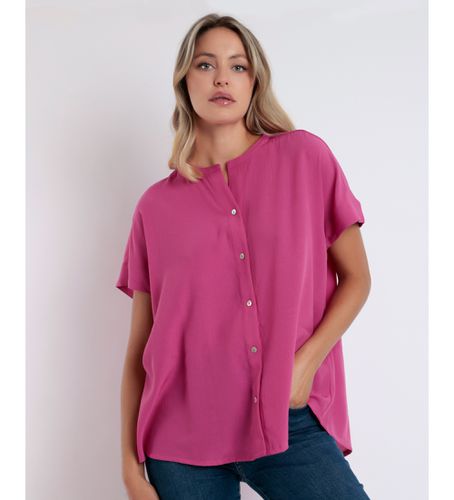 Chemise à manches courtes fluide rose (S), Casuel, Viscose, Manche courte - Admas - Modalova