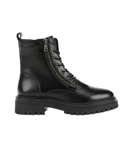 D16HRF 00043 Bottines en cuir Iridea -Hauteur du talon : 5cm-. (35), 3 à 5 cm, Lacets, Casuel - GEOX - Modalova