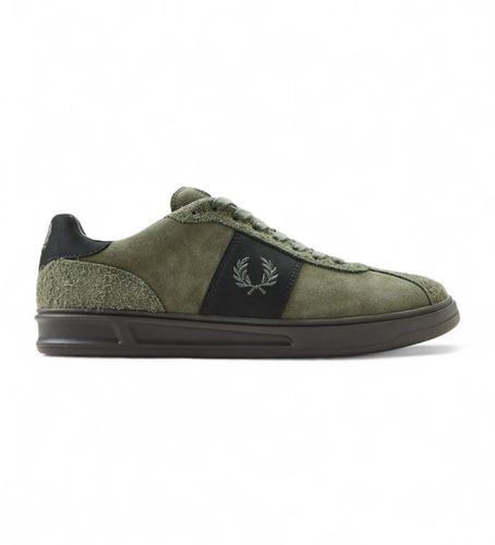 B8325-X92 Chaussures en cuir B4 vertes (40), Plat, Lacets, Casuel - Fred Perry - Modalova