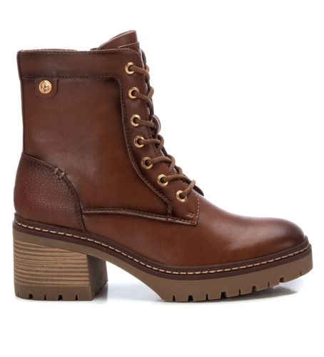 Bottines 143368 marron (37), 3 à 5 cm, Fermeture éclair, Casuel - Xti - Modalova