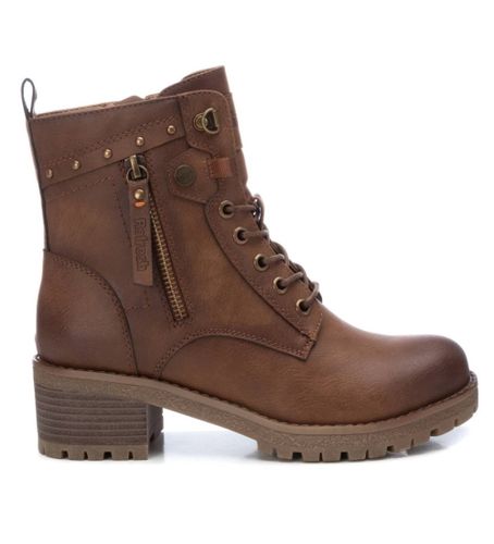 Bottines 172241 marron (40), Plat, Fermeture éclair, Casuel - Refresh - Modalova