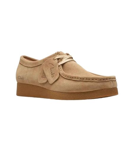 Mocassins en cuir Wallabeeevosh marron (37), Beige, Plat, Lacets, Casuel - Clarks - Modalova