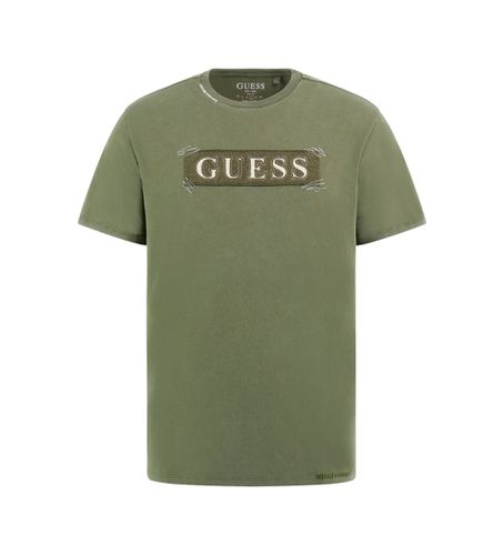 M4BI60K9RM1 T-shirt avec logo sur le devant (S), Casuel, Vert, Coton, Manche courte - Guess - Modalova