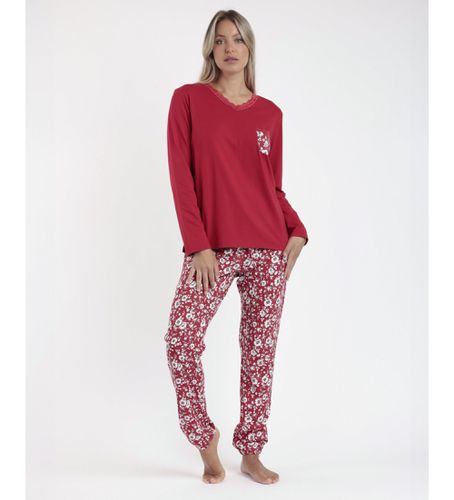 Pyjama manches longues dentelle romantique hiver (S), Homewear, Coton, Manche longue - Admas - Modalova