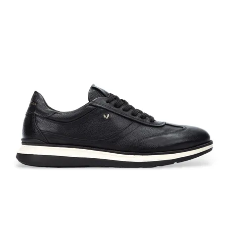 N Walden Leather Sneakers 1606 (39), Cuir, Noir, Plat, 1 à 3 cm, Lacets, Casuel - Martinelli - Modalova