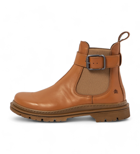 Birmingham bottines en cuir marron (36), Plat, Aucun, Casuel - Art - Modalova