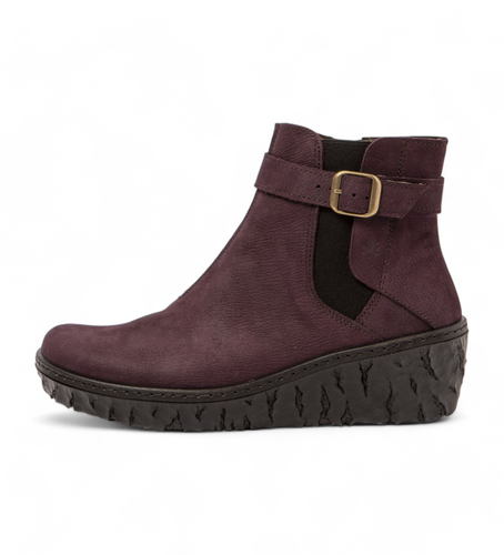 D00005_091 N5133 Bottes en cuir lilas Yggdrasil (37), 5 à 8 cm, Fermeture éclair, Casuel, Violet - El Naturalista - Modalova