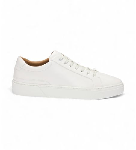 Gary Leather Sneakers (44), Cuir, Blanc, Plat, Lacets, Casuel - BOSS - Modalova