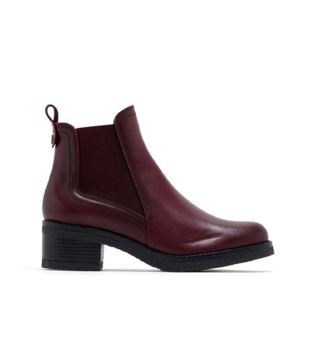 Bottines en cuir à élastique Giannina (37), 3 à 5 cm, Aucun, Casuel, Bordeaux - Porronet - Modalova