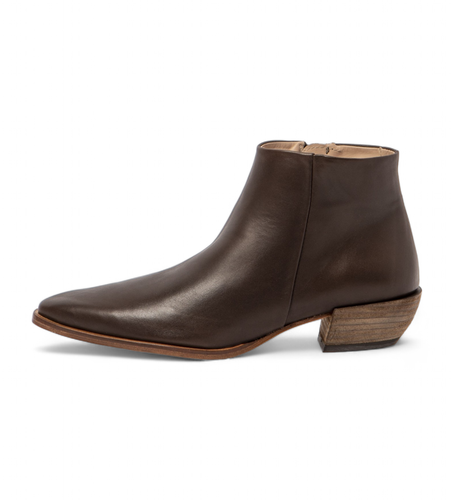 Bottines en cuir marron S3352 (38), 3 à 5 cm, Fermeture éclair, Casuel - Neosens - Modalova