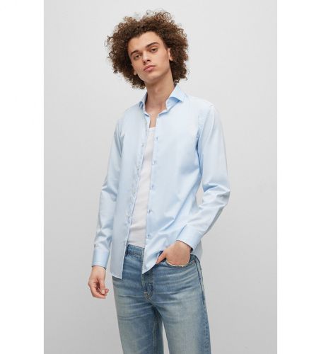 Chemise Kason bleue (39), Casuel, Coton, Manche longue - HUGO - Modalova