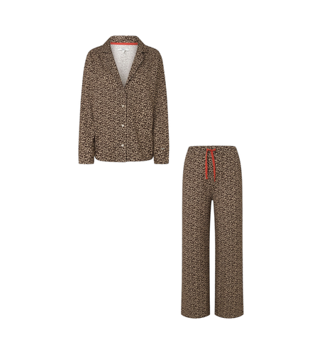 PLU20052 Ensemble pyjama Animal Pj marron (XS), Homewear, Coton, Durable - Pepe Jeans - Modalova