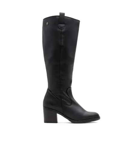 Jemma Zippered Leather Boots (37), Cuir, 5 à 8 cm, Fermeture éclair, Casuel - Porronet - Modalova