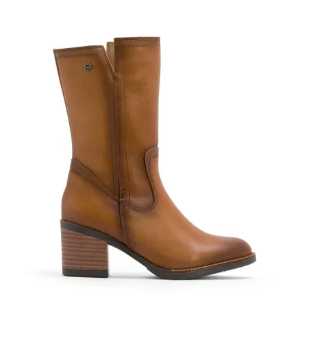 Jania - Bottes en cuir à fermeture éclair - marron (37), 5 à 8 cm, Casuel - Porronet - Modalova