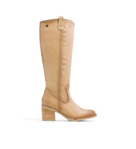 Bottes en cuir camel avec fermeture éclair Jemma (37), 5 à 8 cm, Casuel - Porronet - Modalova