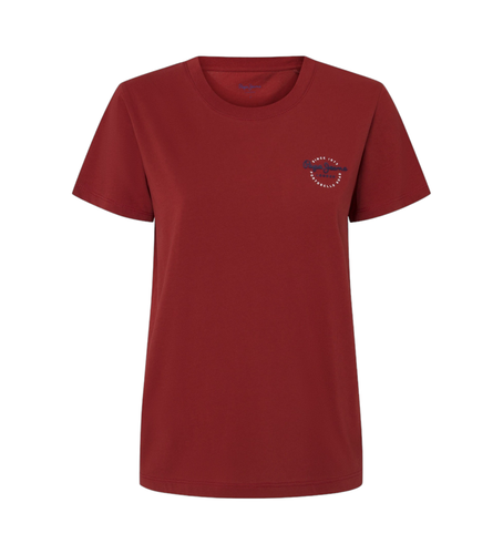 PL505967 T-shirt Gabriela marron (XS), Casuel, Grenat, Manche courte, Le coton biologique, Durable - Pepe Jeans - Modalova