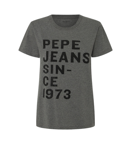 PL505962 T-shirt Gio (XS), Casuel, Gris, Manche courte, Le coton biologique, Durable - Pepe Jeans - Modalova