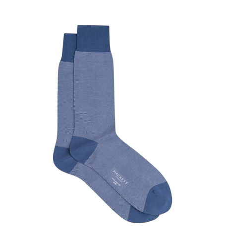 HMU30089 Chaussettes Birds Eye (M-L), Bleu, Homewear, Coton - Hackett London - Modalova