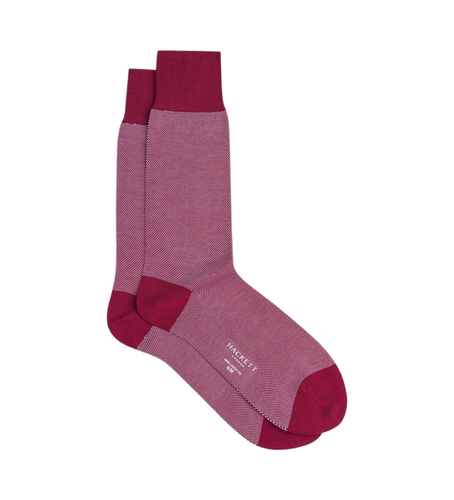 HMU30089 Chaussettes Birds Eye rouges (M-L), Homewear, Coton - Hackett London - Modalova