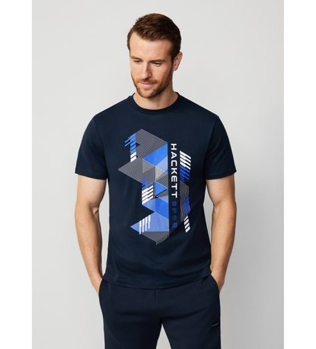 HM500831 Hs Graphic T-shirt (XS), Casuel, Coton, Manche courte, Marine - Hackett London - Modalova