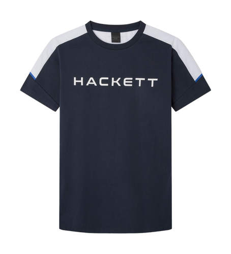 HM500832 T-shirt Hs Tour (XS), Casuel, Coton, Manche courte, Marine - Hackett London - Modalova