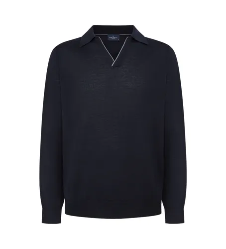 HM703181 Pull Merino (S), Casuel, Laine, Marine - Hackett London - Modalova